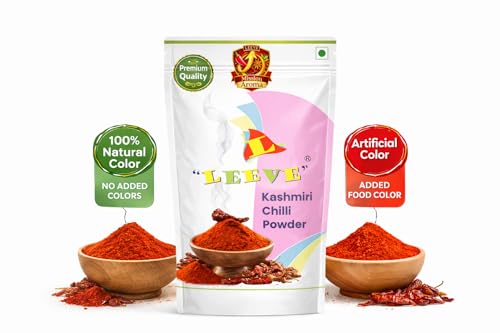Image of Leeve Kashmiri Chilli Powder 800g | Natural Red Mirch Powder | Rich Color & Mild Spice | For Curry, Tandoori & Gravy | No Artificial Color | Hygienically Packed