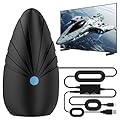 2026 Indoor TV Antenna for Smart & Old TVs, Digital HD Antenna for Local Channels, Support 4K 1080P VHF UHF, 360 Long Range Reception with Signal Amplifier