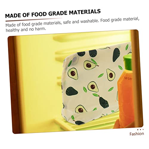 Bolsa de comida de cera de abejas reutilizable Beavorty lavable para guardar aperitivos 2 uds 7