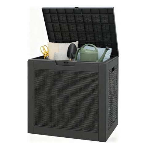 Image of Outdoor Storage Box Waterproof, 35 Gallon Deck Box for Patio Storage