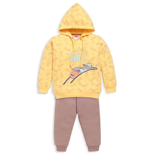 Image of LuvLap Baby Boys Full Sleeve Boys Hooded Sweatshirt & Pyjama Set
