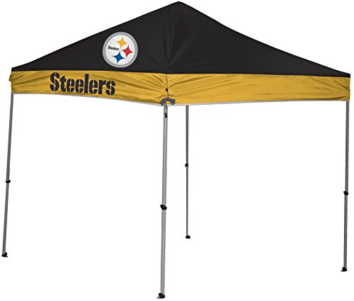 NFL Instant Pop-Up Canopy Tent with Carrying Case, 9x9, Pittsburgh Steelers