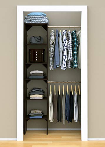 Image of ClosetMaid SuiteSymphony Starter Tower Kit, 16 inch, Espresso