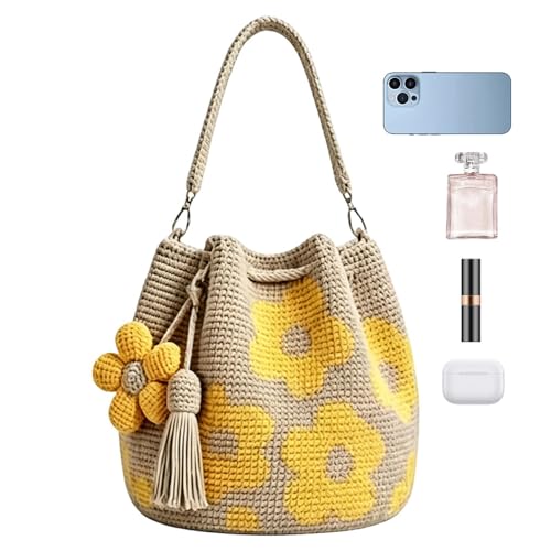 Tote crochet fait main de qualité supérieure style bohème