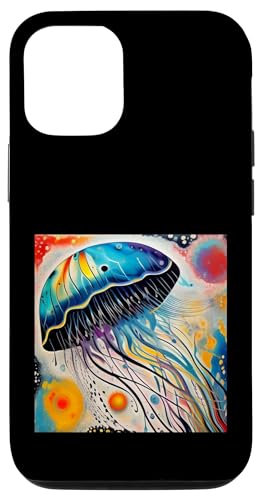 クラゲモチーフのスマホケース