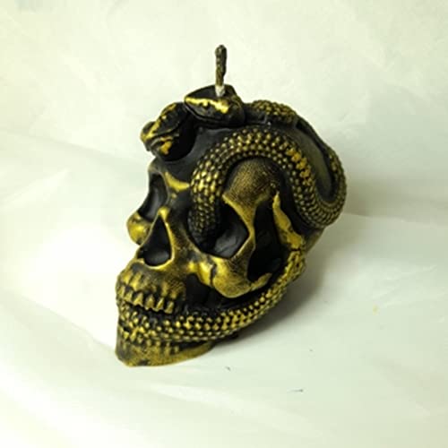Snake Skull Silicone Candle Soap Mold Fondant Cake Chocolate Candy Moulds Diy Plaster Resin Clay Molds #TOP5