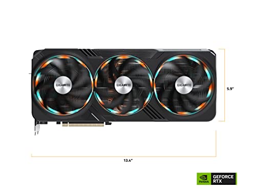 GIGABYTE Placa gráfica GeForce RTX 4090 Gaming OC 24G, 3 ventoinhas WINDFORCE, placa de vídeo 24GB 384-bit GDDR6X, GV-N4090GAMING OC-24GD glide