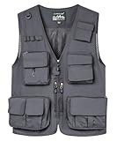 La mode fraîche d'été sans manches : maillot extérieur confortable multi-poches pour homme. Entièrement doublé en maille de polyester pour un confort exceptionnel. Doté de poches pour garder tout ce dont vous avez besoin en sécurité