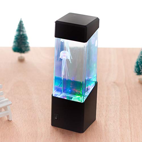 Luminária LED de água-marinha, bola de aquário, para relaxar, luz de cabeceira para decoração de cas