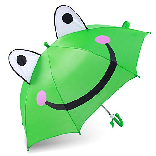 Powzz ornament Automatic Cartoon Pattern Frog Pattern with Ears Children Umbrella Show Umbrella Cover