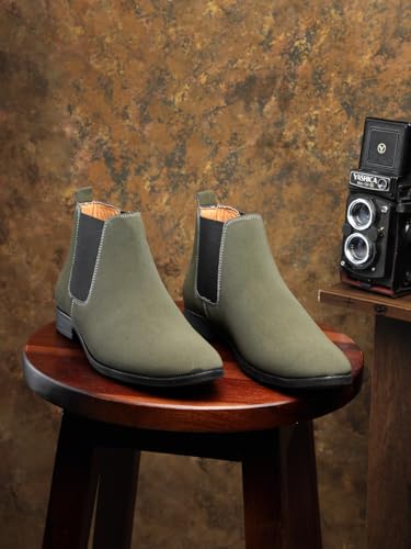 Image of Men's Slip On Fashion Chelsea Boots | High Tops, Soft Cushioned Insole, Comfortable Fit, Trendy, Stylish Boots