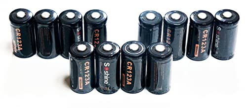 12�{�Z�b�g CR123A�d�r 3V���`�E���d�r 3V�o�b�e���[1600mAh��[�d�� qrio �d�r �L�����I���b�N ���C�g �J���� �r�f�I ��������ȂǂɓK�p