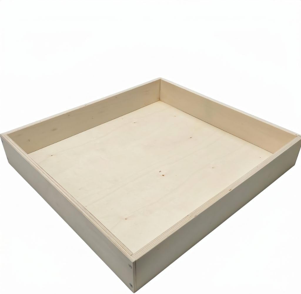 Replacement Kitchen Drawer Box – 19" Depth – Multiple Widths & Heights – Plywood DIY Drawer Kit for Pull-Out Cabinet Drawers, Rollout Shelf & Sliding Drawer (20" Wide, 3-1/2" Tall)