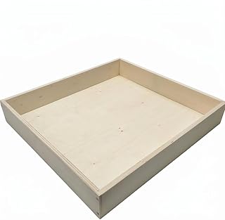Replacement Kitchen Drawer Box – 19" Depth – Multiple Widths & Heights – Plywood DIY Drawer Kit for Pull-Out Cabinet Drawers, Rollout Shelf & Sliding Drawer (17" Wide, 3-1/2" Tall)