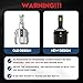 KITOCARTOP LED Headlight Bulbs 90W 9000LM 6000K Fit for 2012-2018 Volkswagen Passat Golf Tiguan Golf GTI Touran Headlamp Plug and Play Easy Installation Low Beam Led Headlight Bulbs Black
