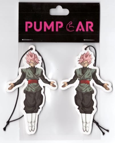 PumpCar car air freshener 2-piece double-sided goku black hanging cherry-scented for rearview mirror Car Interior Accessories Household Gifts