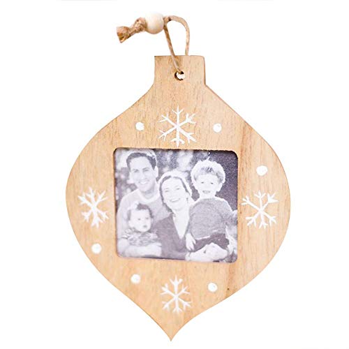 Décoration de Noël innovante en bois pour Noël Cadre photo avec corde en chanvre et corde en chanvre Cover