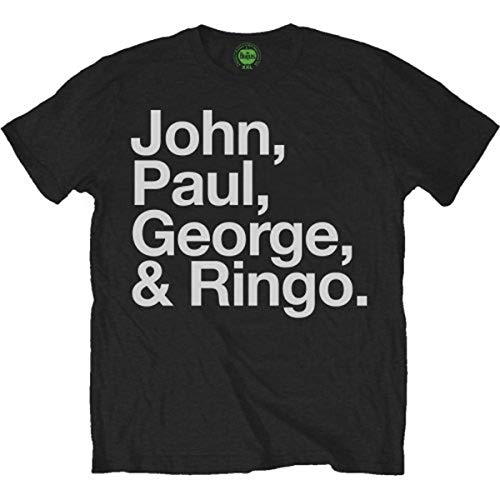 Rock Off The Beatles John Paul George and Ringo Officiel T-Shirt Hommes Unisexe (XX-Large) - Les Beatles, Paul McCartney, John Lennon, RIngo Starr, George Harrison Rock Off The Beatles John Paul George and Ringo Officiel T-Shirt Hommes Unisexe (XX-Large)