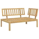 WGYHOME Garten-Ecksofa aus Paletten Massivholz Akazie, Sitzgruppe Essgruppe Set Sofa-Garnitur Lounge, Gartenset Sofa-Set Garnitur Gartenmöbel Couch-Set mit Sofa und Sessel