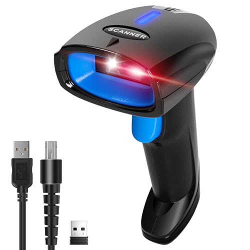 Periféricos, Tools Escaner Codigo de Barras 3 en 1 - 2D 1D Lector Código de Barras Bluetooth Inalámbrico 2.4GHz - Scanner Código de Barras Láser Alámbrico para...