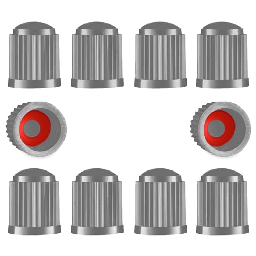 Tapones de válvula de neumático, 10 unidades, plástico, para vástago de coche, bicicleta, camión, con junta tórica para SUV