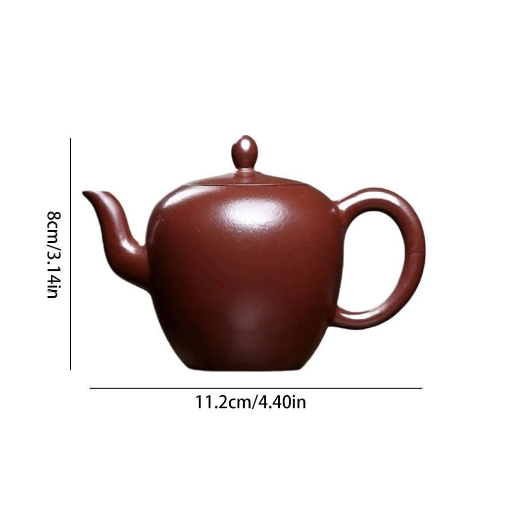 Tetera Infusiones Tetera Pequeña Original De Arcilla Morada Y Roja Con Un Hermoso Hombro, Ideal For El Salón Té En Casa O Una Sola Teapot