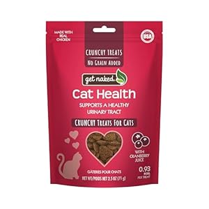 Get Naked Urinary Health Crunchy Treats For Cats, Cranberries, (1 Pouch), 2.5 Oz