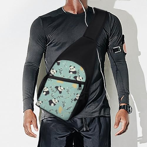 Cute Pandas Sling Bag mochila ligera deportiva miniatura 7