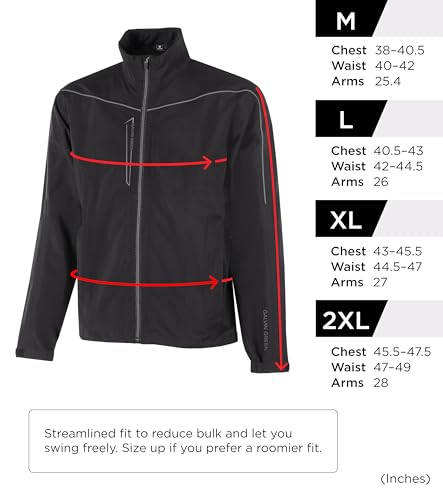Galvin Green Mens GORE-TEX Paclite Waterproof Golf Rain Jacket, Packable Golf Jacket Men in Sizes M-XXL3