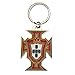 FPF Portugal Porte-clés avec blason, Rouge/or, taille unique