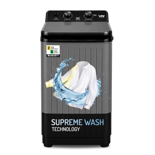 VW 8.5 kg Top Load Washer Only (V8 SupremWash) (Black/Grey)