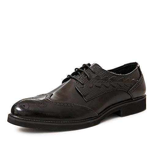 Chaussures formelles homme richelieu en cuir véritable perforé style Carving