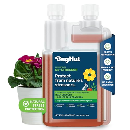 BugHut De-Stressor Plant Food - Natural Antioxidant for Healthy Growth and Protection - Liquid...