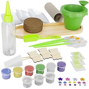 Dandarci cast paint plant kit for kids teens birthday easter gift ideas for girls boys age 8 14 year old girl teenage crafts gifts kits fun diy art teen projects casting gardening  urban country home decor