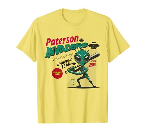 Defunct Paterson Invaders Baseball Team T-Shirt