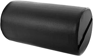 QUIRUMED Cojín Rodillo, 55 x 30 cm, Color Negro, Polipiel, Relleno de Espuma, para Yoga, para Fitness, para Masaje
