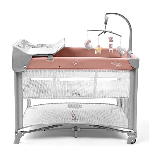 Berço Desmontável 0-15 Kg Multikids Baby DayDream Rosa - BB389