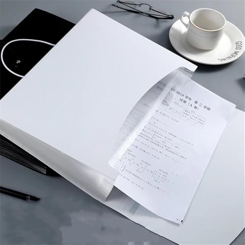 Sac de rangement de documents A4 blanc avec trieur à grande capacité