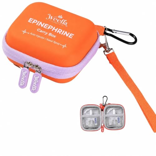 weefla Protective Carry Case for 2 Neffy Epinephrine Nasal Sprays Purple