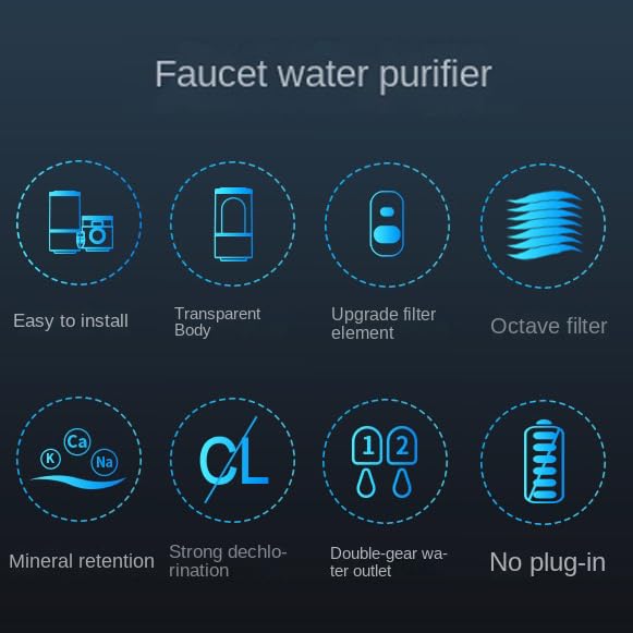Detachable and Washable Faucet Filter Faucet Water Purifier to Send a coarse Filter Element