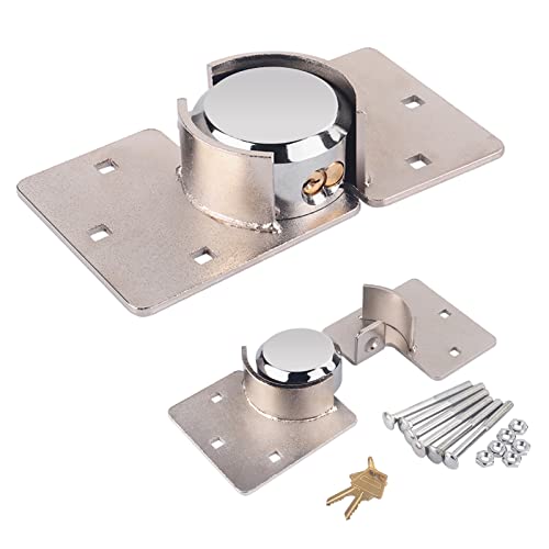 Padlock and Hasp Set, Heavy Duty Steel 1/2 X Van Garage Shed Door Security Lock Kit 73mm