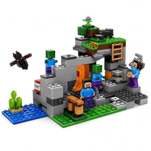 Image of Yashoni Building Blocks Toy Set for Kids | DIY STEM Construction Bricks with Mini Figures, Creative Models & Educational Play Set| Blocks Game (253, The Zombie Cave)