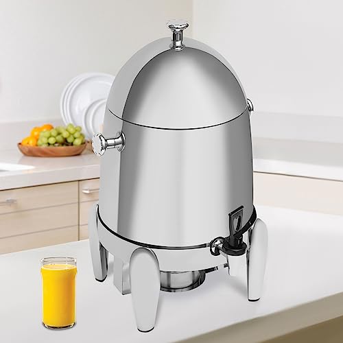 Xuthusman 12L/3.2gal Hot Chocolate Machine Electric Beverage Dispenser Insulated Beverage Stainless Steel Dispenser Coffee Milk Chafer Urn Adjustable Temperature (All stainless steel model)