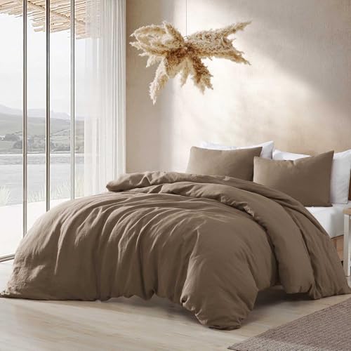 Riverbrook Home Logan 3-Piece Comforter Cover Set, Mushroom, Twin