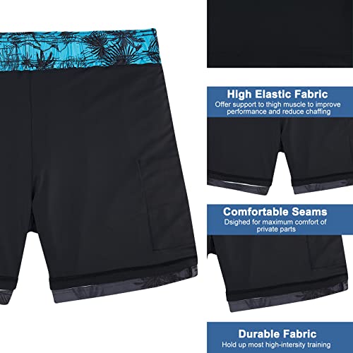 Cozople Mens Swim Trunks With Compression Lin Breathable Swim Trunks For Men Quick Dry Lightweight With Pockets Swimming Shorts For Men 5.5" Inseam #TOP2