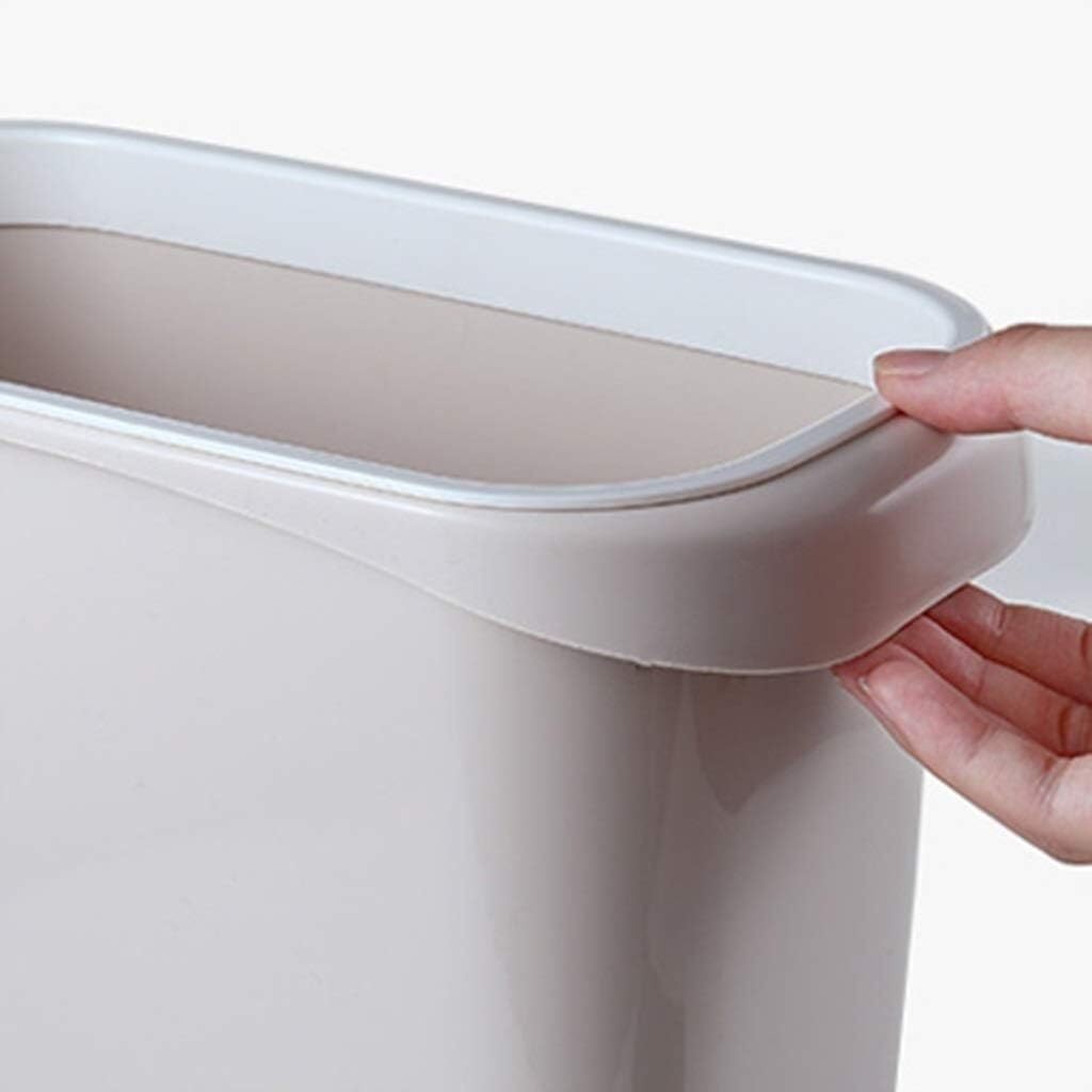Kosz na Śmieci Kuchenny kosz na śmieci bez pokrywy pierścień dociskowy prostokątny kosz na papier kosz na śmieci pojemnik do recyklingu lekki kosz na śmieci Kosz na Śmieci do Kuchni Łazienki Salonu (