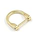 Produktbild Sourcingmap, Schnallen mit D-Ring-Schraube, 25 mm, abnehmbar, 5 oder 10 Stück, Gold- oder Nickelfarben gold