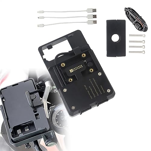 Soporte para teléfono móvil anticaídas con USB de 12mm para BMW R1200GS R1250GS ADV