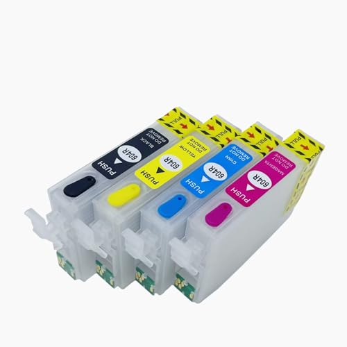 HEMEINY 604XL Ink Refill Kit Compatible with Expression Home XP-2200 XP-2205 XP-3200 XP-3205 XP-4200 XP-4205 WF-2910DWF WF-2930DWF WF-2935DWF WF-2950DWF Printer, with Auto Reset Chips