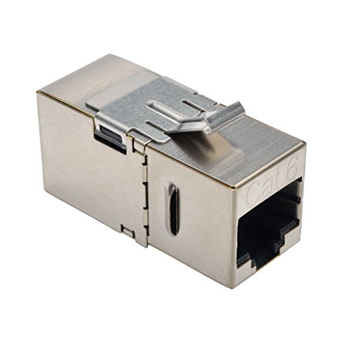Coupleur Cat6 coudé à 90 degrés blindé blanc Tripp Lite RJ45